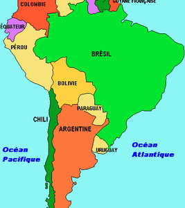 Notre projet Continent Amérique du Sud